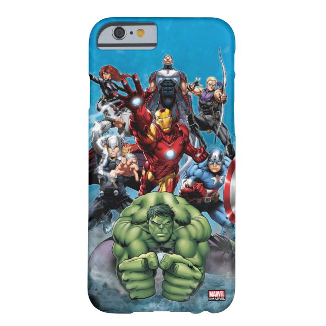 Coques Case-Mate iPhone Classique Avengers | Hulk Leading Avengers (Dos)