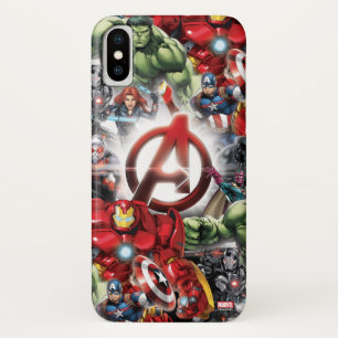 Case-Mate iPhone Case Classiques Avengers Groupe Avengers Logo Lumineu