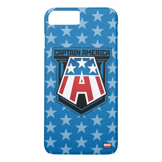 Coques Case-Mate iPhone Classiques des Avengers | Icône patriotique de Cap (Dos)