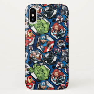 Case-Mate iPhone Case Classiques des Avengers Motif hexagonal Avengers