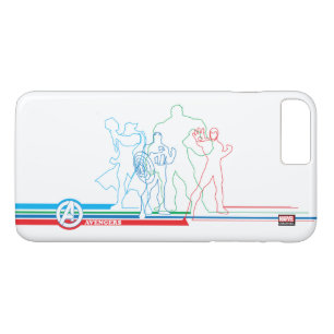 Case-Mate iPhone Case Classiques des Avengers Rétro Ligne artistique C