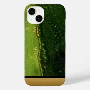 Coque Pour iPhone 14 Classy Green Marble Motif iPhone / Android