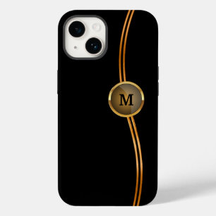 Coque Pour iPhone 14 Classy Monogram Cool tendance