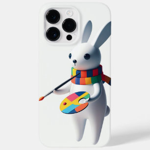 Coque Pour Pour iPhone 14 Pro Max Claude le lapin blanc joyeux peintre
