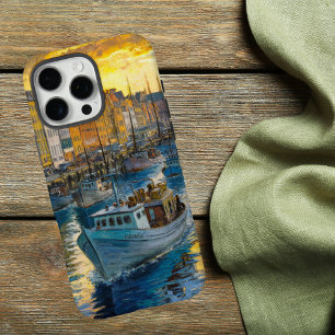 Coques iPhone 16 Pro Max Claude Monet impressionniste design Boat in River