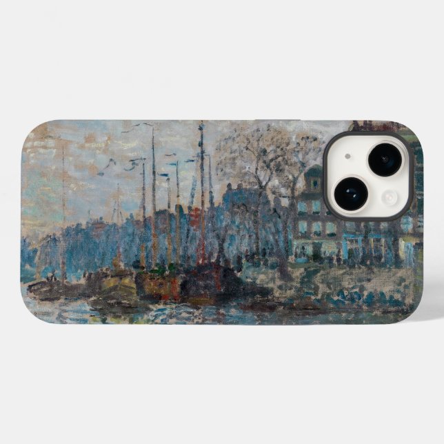 Coques Case-Mate iPhone Claude Monet - Vue d'Amsterdam (Verso (horizontal))
