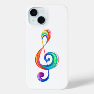 Coque Pour iPhone 15 Clé arc-en-ciel