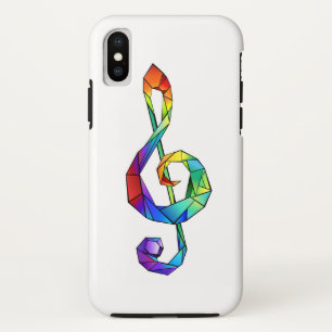 Case-Mate iPhone Case Clé de musique arc-en-ciel