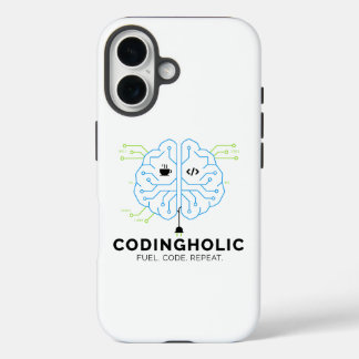Coque Pour iPhone 16 Clean Tech Brain For Programmers & Developers