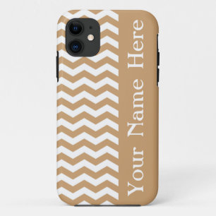 Coque iPhone 11 Clifton Beach Sand Wave Chevron avec nom