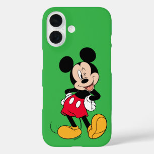 Coque Pour iPhone 16 Clin d'œil de Mickey Mouse