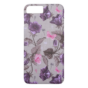 Coques Pour iPhone cloches de main violettes et motif de papillons