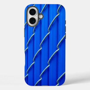 Coques iPhone 16 Plus Clôture bleue