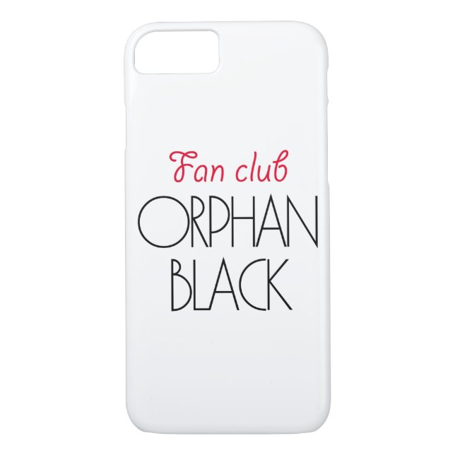 Coques Case-Mate iPhone Club de fan noir orphelin (Dos)