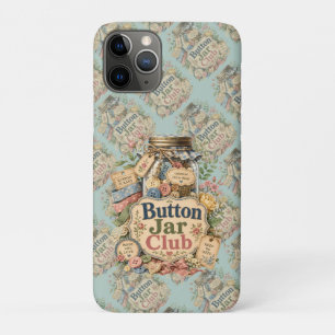 Case-Mate iPhone Case Club de jarre à boutons Cottagecore Collage de cou