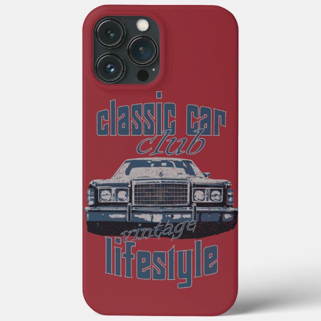 Coques Case-Mate iPhone club de voiture classique retro muscle (Verso)
