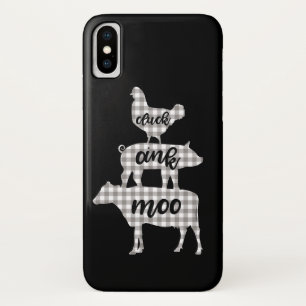 Case-Mate iPhone Case Cluck Oink Moo Chicken Cow Cow Pig Ferme