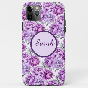 Case-Mate iPhone Case Clusters floraux violets et roses