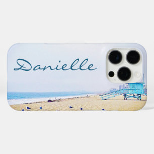 iPhone 16 Pro Case Coastal Ocean Beach Seaguls Photo Ajouter Votre No