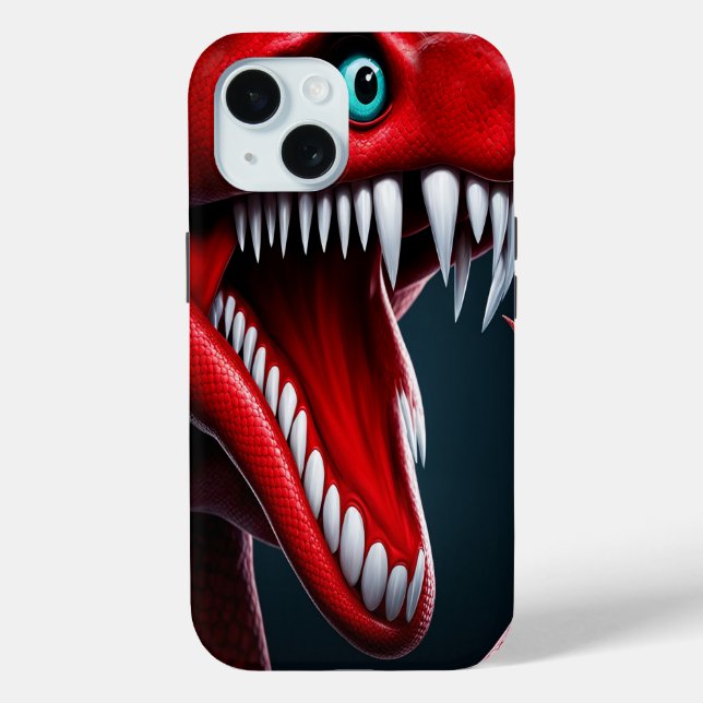 Coques Case-Mate iPhone Cobra serpent avec des écailles rouges vibrantes e (Verso)