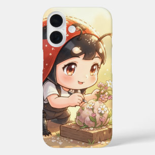 Coque Pour iPhone 16 Coccinelle et le royaume de nectar caché.1