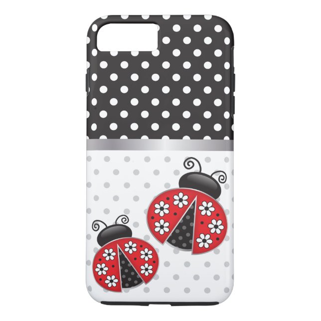 Coques Case-Mate iPhone Coccinelles avec le pois (Dos)