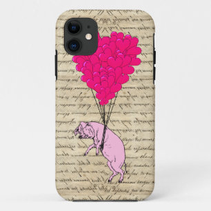 Etui iPhone Case-Mate Cochon et ballons cardiaques