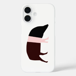 Coque Pour iPhone 16 Cochon Saddleback