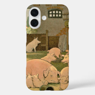 Coque Pour iPhone 16 Cochons et cochons à la ferme