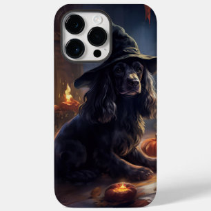 Coque Pour Pour iPhone 14 Pro Max Cocker Spaniel Citrouilles Halloween effrayant