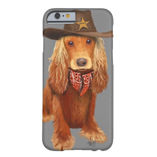Coques Case-Mate iPhone Cocker Spaniel Cowboy (Dos)