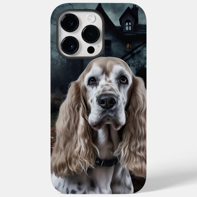 Coques Case-Mate iPhone Cocker Spaniel Halloween effroi (Verso)