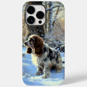 Coque Pour Pour iPhone 14 Pro Max Cocker Spaniel Laisser Neige Noël