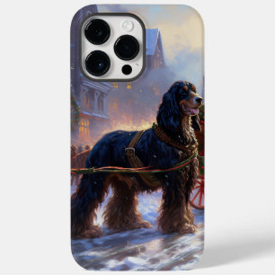 Coque Pour Pour iPhone 14 Pro Max Cocker Spaniel Noël Saison Festive