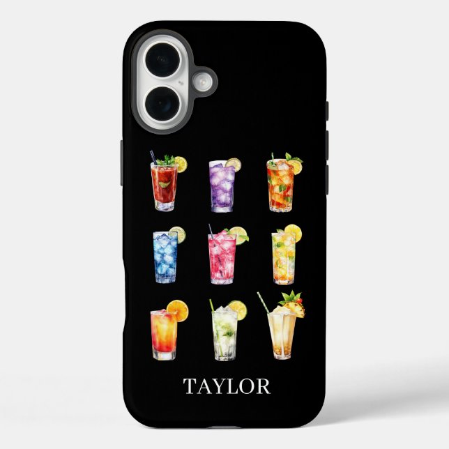 Coques Case-Mate iPhone Cocktails Cocktails Cocktails Monogrammed (Verso)