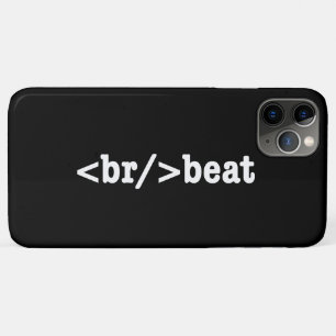Coque iPhone 11 Pro Max code HTML breakbeat