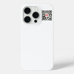 Coque iPhone 15 Pro Code QR d'amour