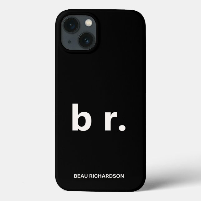 Coques Case-Mate iPhone Code QR noir élégant et élégant (Verso)