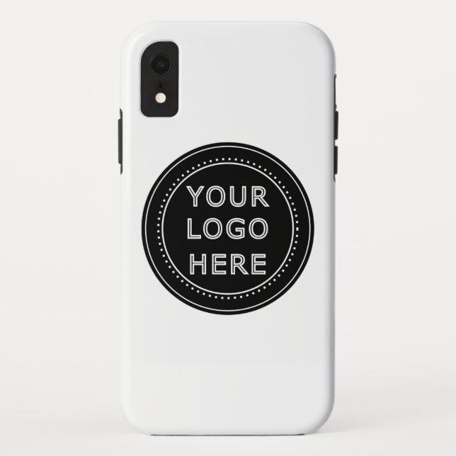 Coques Case-Mate iPhone Code QR noir élégant et élégant (Dos)