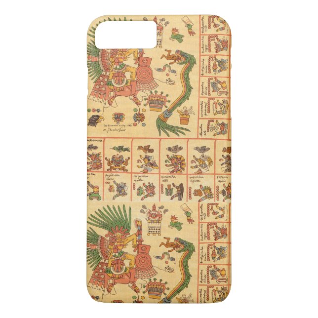Coques Case-Mate iPhone Codex Borbonicus Aztec Texte (Dos)