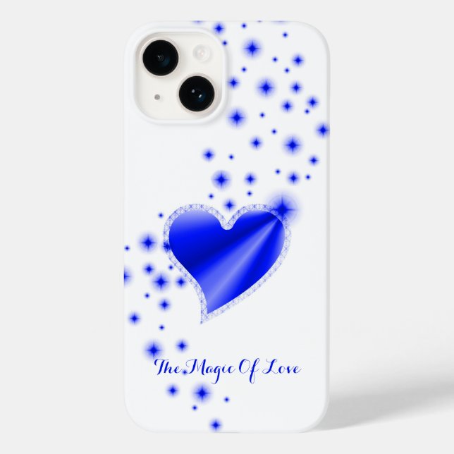Coques Case-Mate iPhone Coeur arc-en-ciel avec étoiles, La magie de l'amou (Verso)
