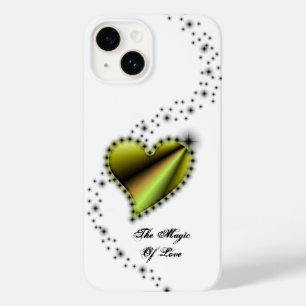 Coque Pour iPhone 14 Coeur arc-en-ciel avec étoiles, La magie de l'amou