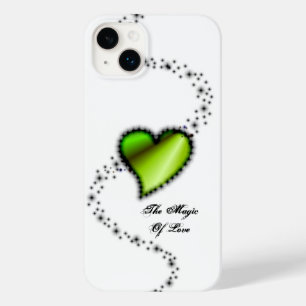 Coque Pour iPhone 14 Plus Coeur arc-en-ciel avec étoiles, La magie de l'amou