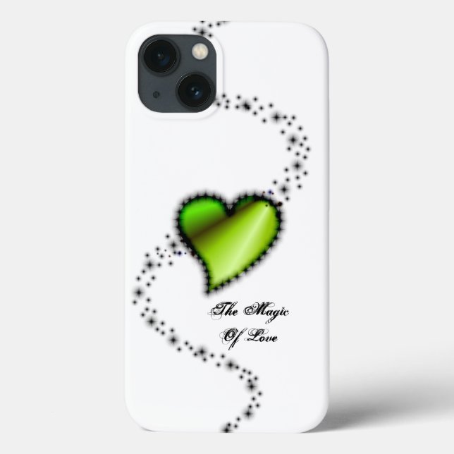 Coques Case-Mate iPhone Cœur arc-en-ciel avec étoiles, La magie de l'amour (Verso)