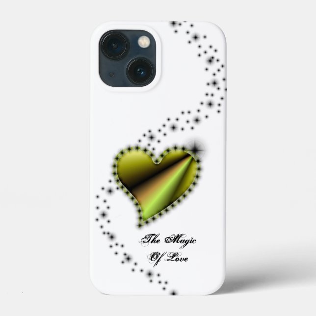 Coques Case-Mate iPhone Cœur arc-en-ciel avec étoiles, La magie de l'amour (Verso)