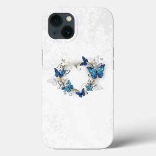 Case-Mate iPhone Case Coeur bijoux avec papillons Morpho