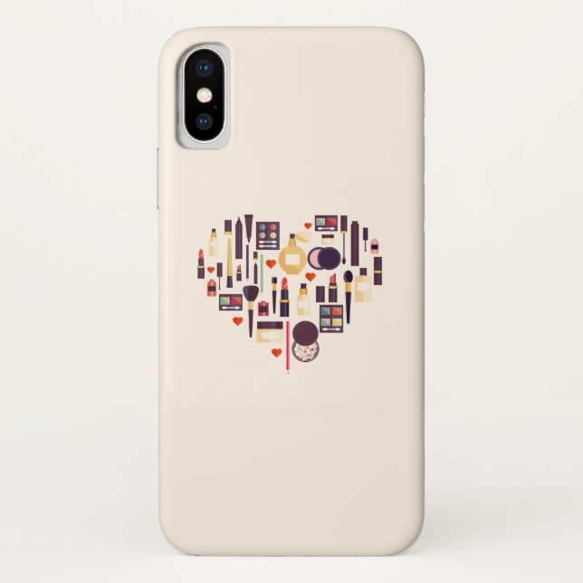 Coques Case-Mate iPhone Coeur de Comestics (Dos)