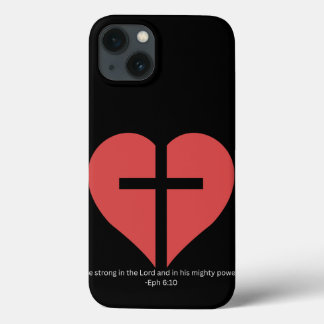 Case-Mate iPhone Case Coeur de foi Cross Téléphone Case - Ephésiens 6:10