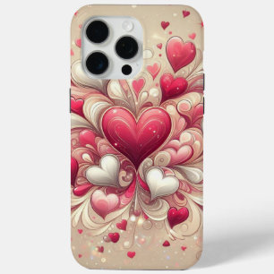 Coque iPhone 15 Pro Max coeur de la Saint-Valentin