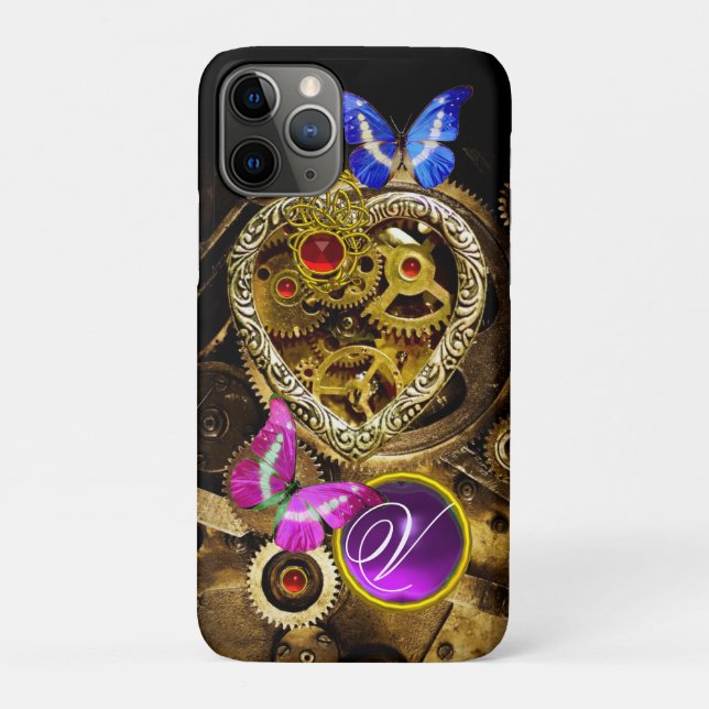 COQUES Case-Mate iPhone COEUR DE PUNK À VAPEUR, OURS, GÈMES, BUTTERFLIM MO (Dos)